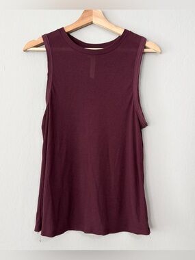 Free People Movement Maroon Athletic Muscle Tank Top